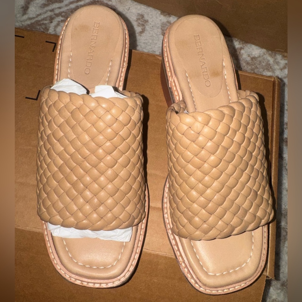 Bernardo Tan Woven Leather Mule - Picture 6 of 9